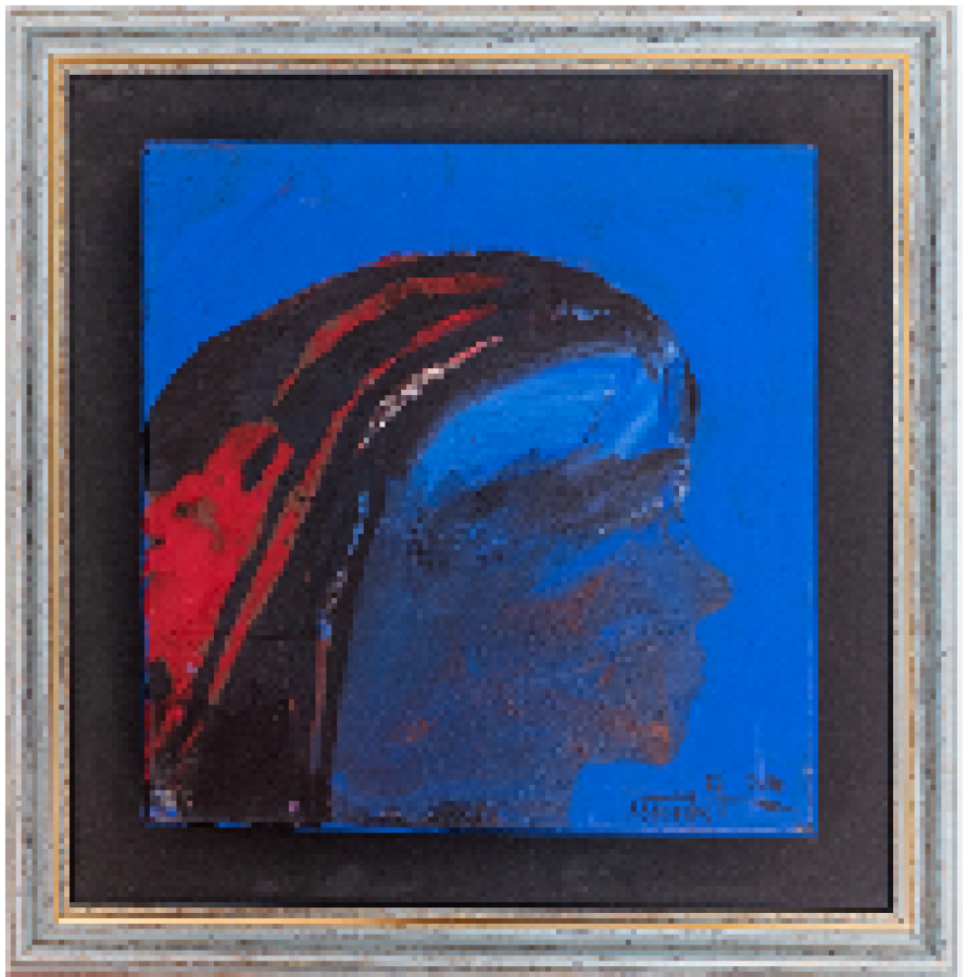 Blue portrait