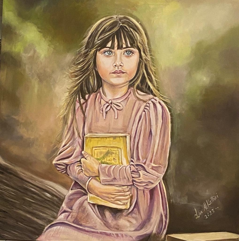 A glimpse of memory - oil on canvas
